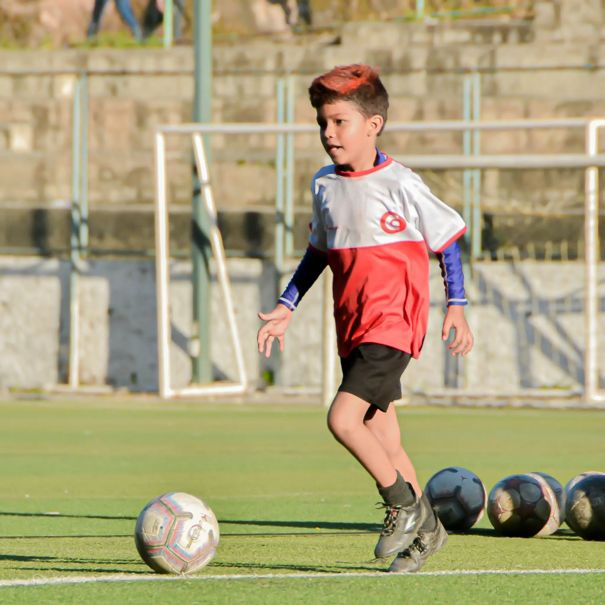 Equipo de fútbol infantil en Caracas